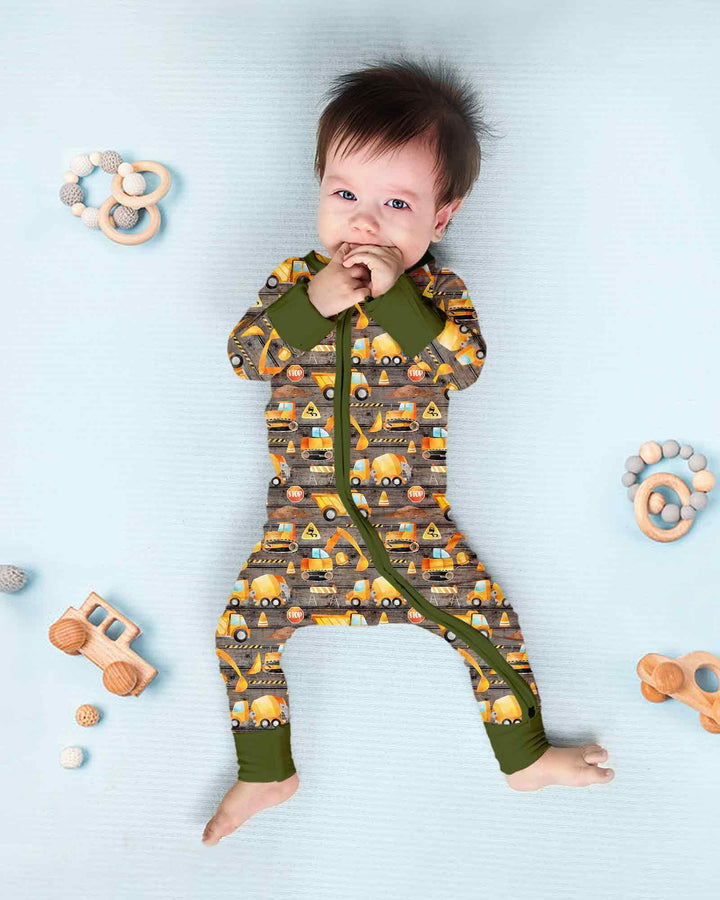 Construction Vehicles Bamboo Convertible Zippy