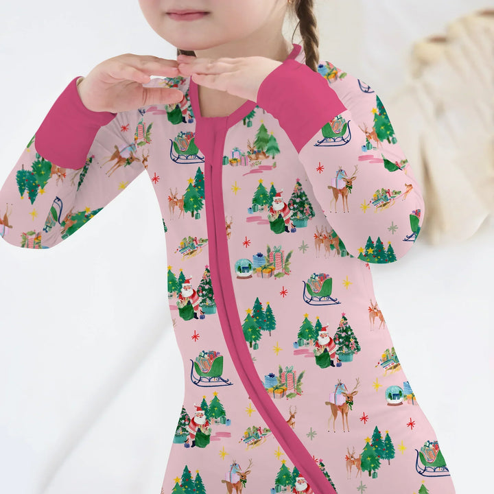 Jolly Forest Christmas Family Matching Bamboo Convertible Zippy