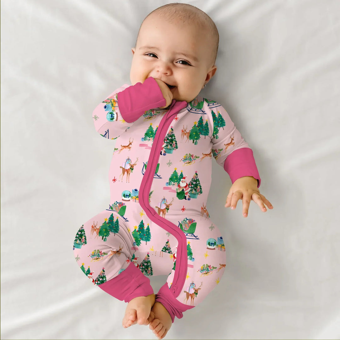 Jolly Forest Christmas Family Matching Bamboo Convertible Zippy