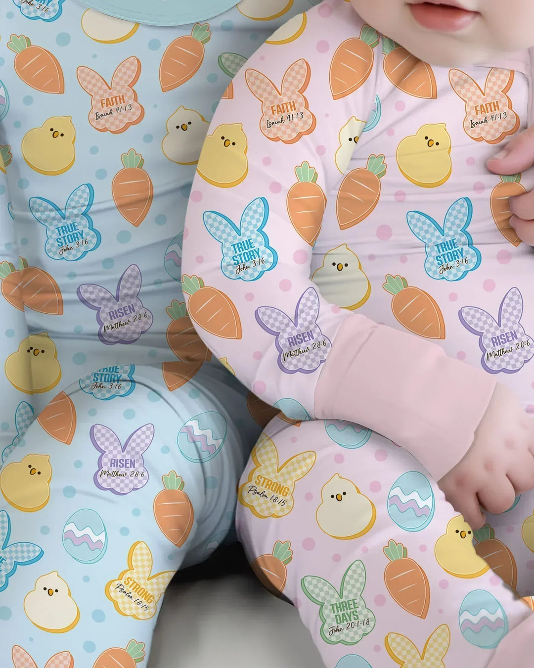 Easter Christian Bunny Bamboo Convertible Zippy