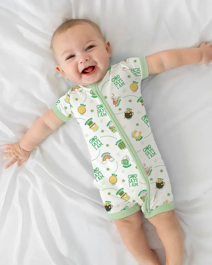 St Patrick's Day God Says I Am Bamboo Shorty Zippy