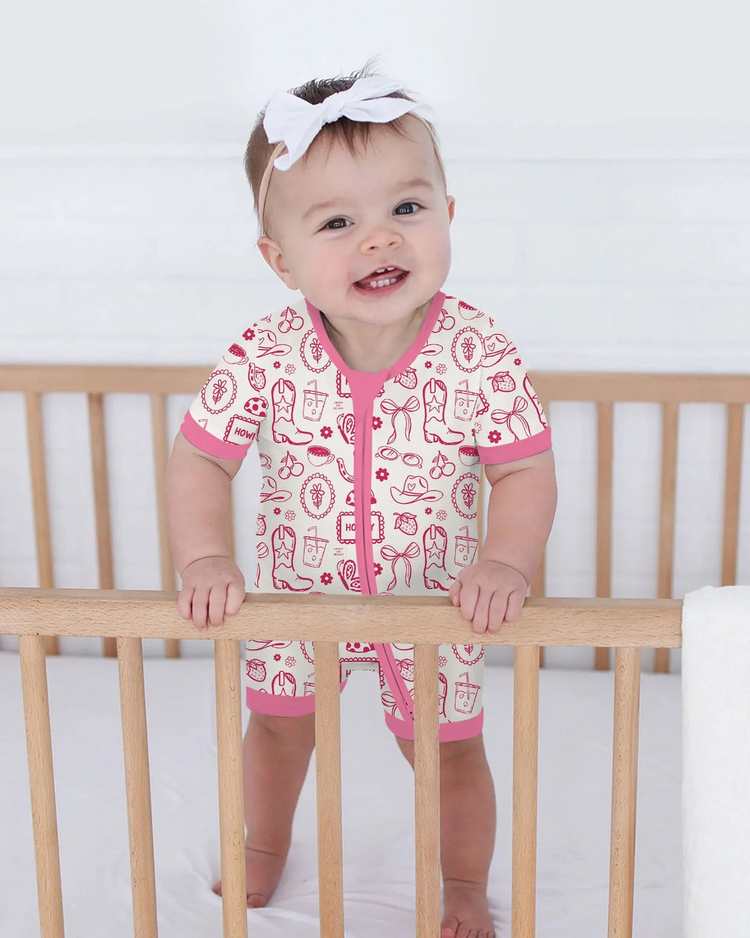 Doodle Wild West Cowgirl Bamboo Shorty Zippy