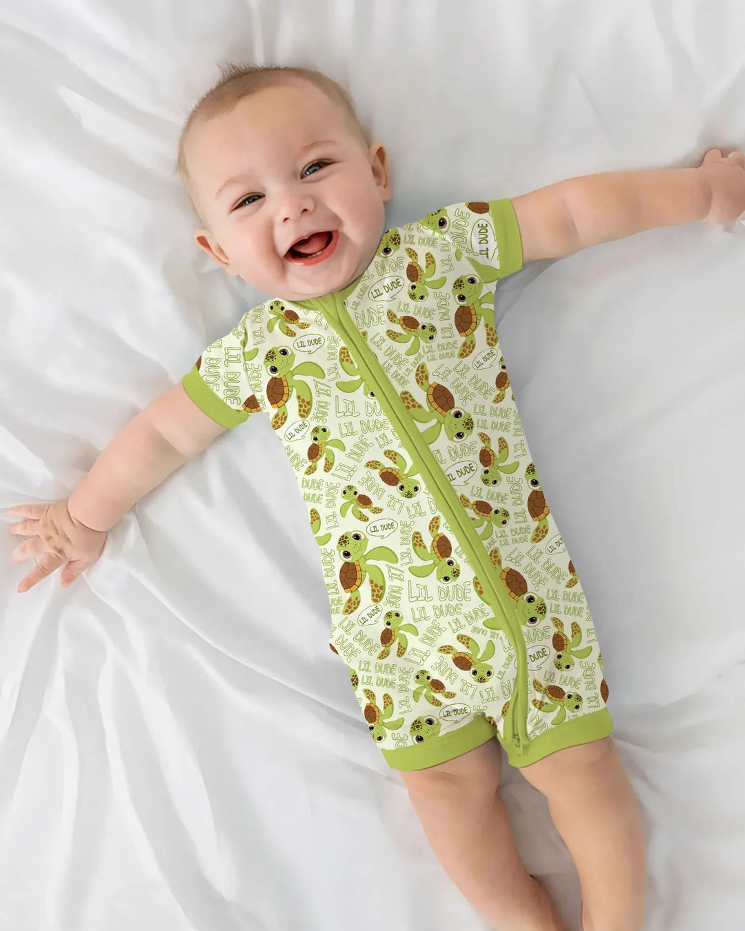 Father and Son Turtle Bamboo Shorty Zippy