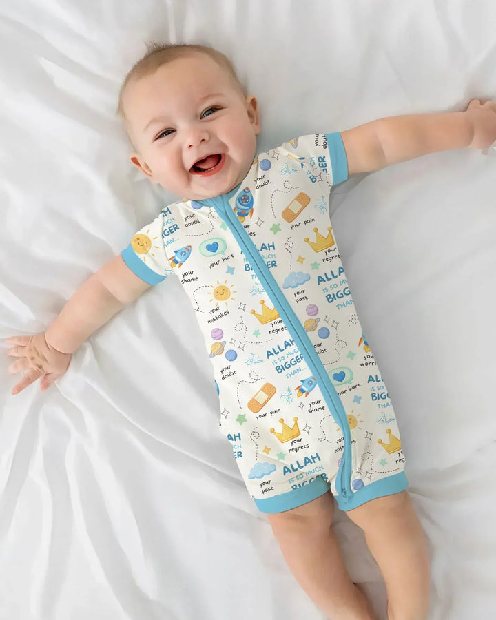 "Allah Is So Much Bigger Than..." Family Matching Bamboo Shorty Zippy