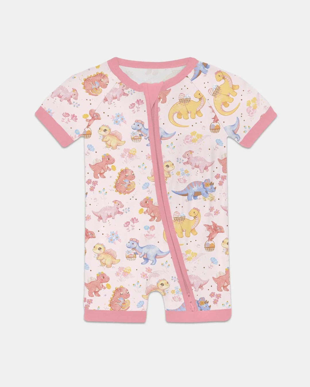 Dino Easter Bamboo Shorty Zippy