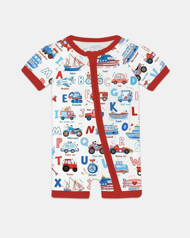 Patriotic Construction Bamboo Shorty Zippy