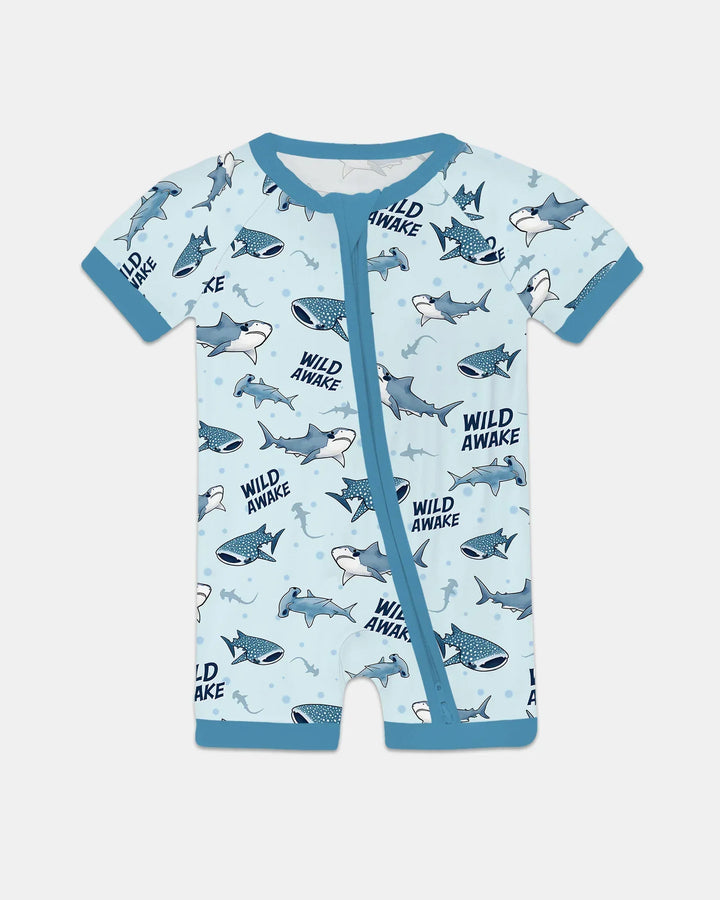 Wide Awake Matching Daddy & Me Bamboo Shorty Zippy