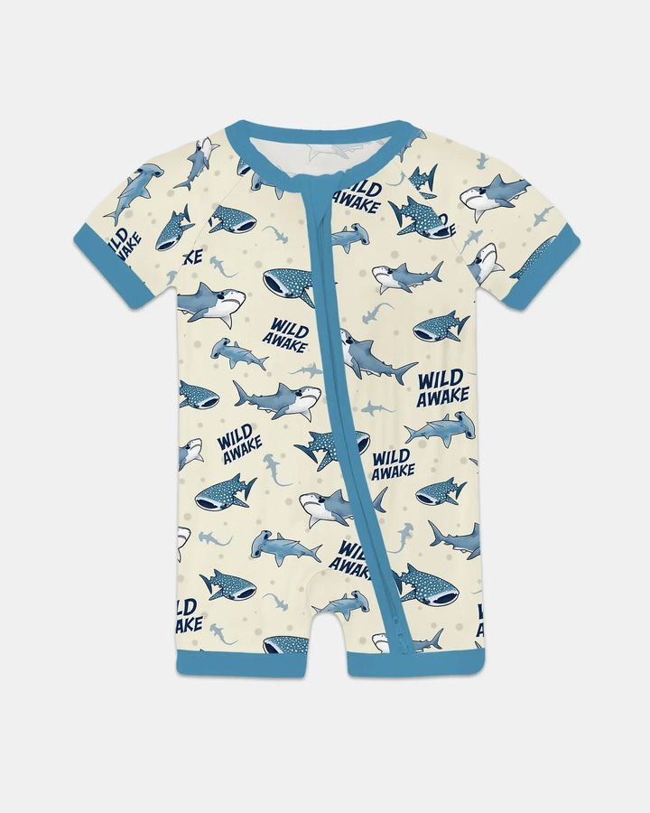 Wide Awake Matching Daddy & Me Bamboo Shorty Zippy
