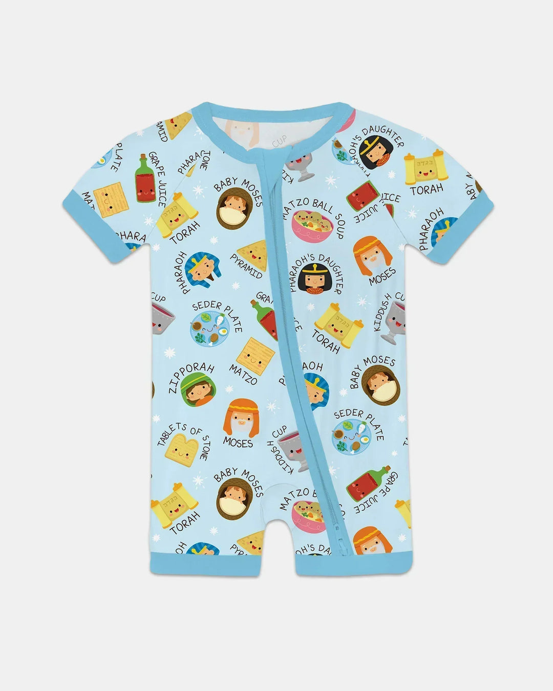 Cute Passover Characters Bamboo Shorty Zippy