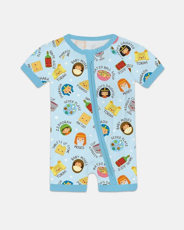 Cute Passover Characters Bamboo Shorty Zippy