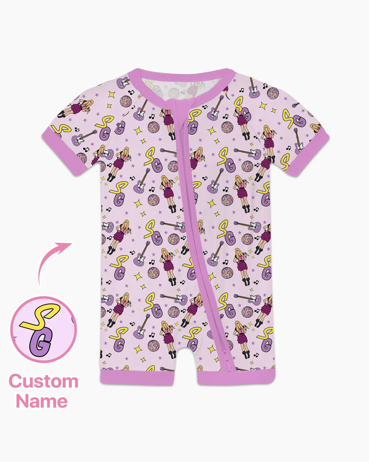 Custom Name Mini Rockstar Shorty Zippy