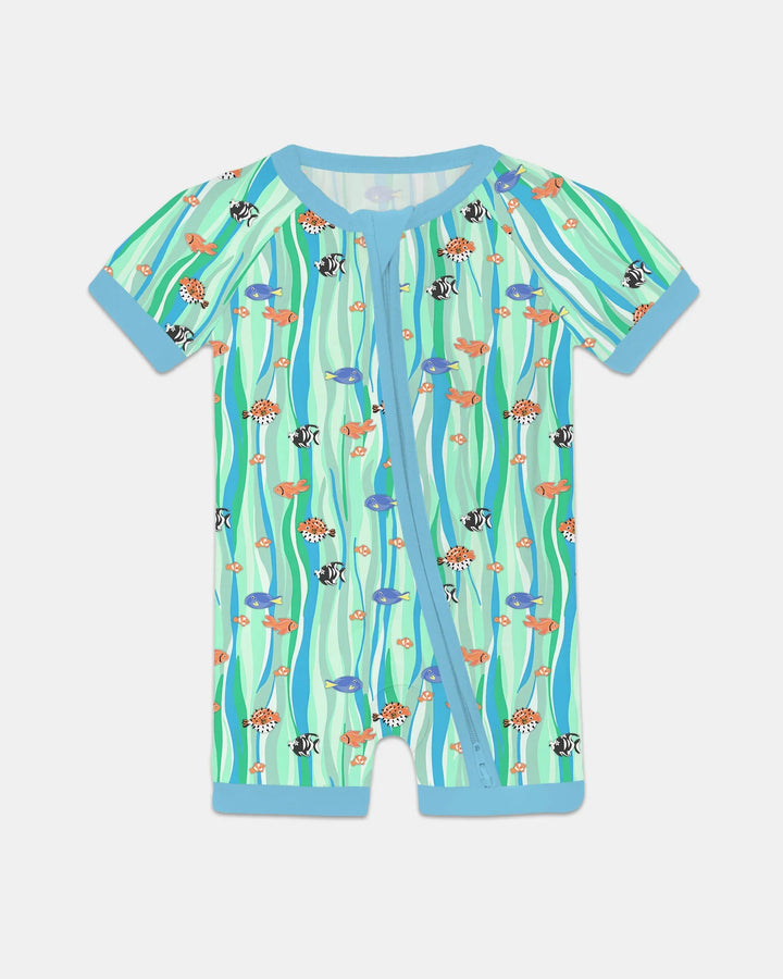Custom Name Summer Beach Bamboo Shorty Zippy