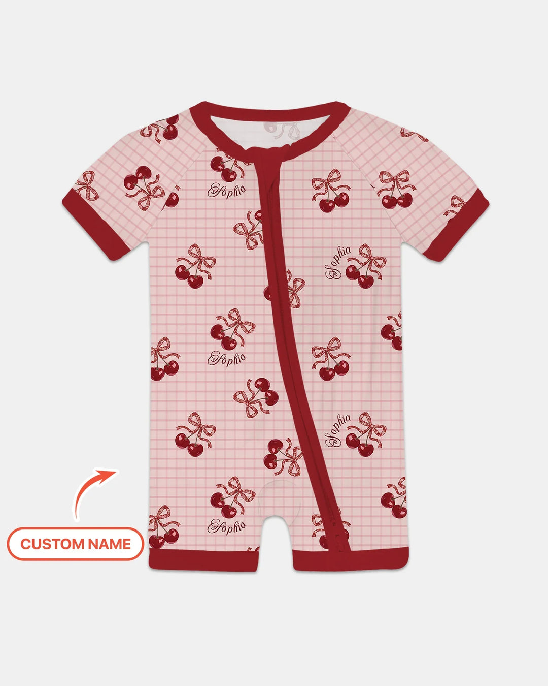 Cherry Mom and Me Bamboo Shorty Zippy