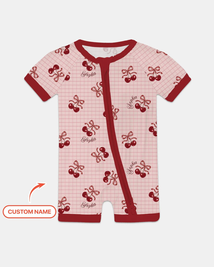 Cherry Mom and Me Bamboo Shorty Zippy