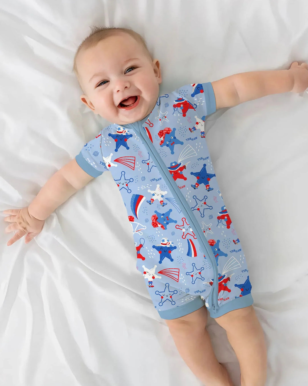 Howdy America Star Bamboo Shorty Zippy