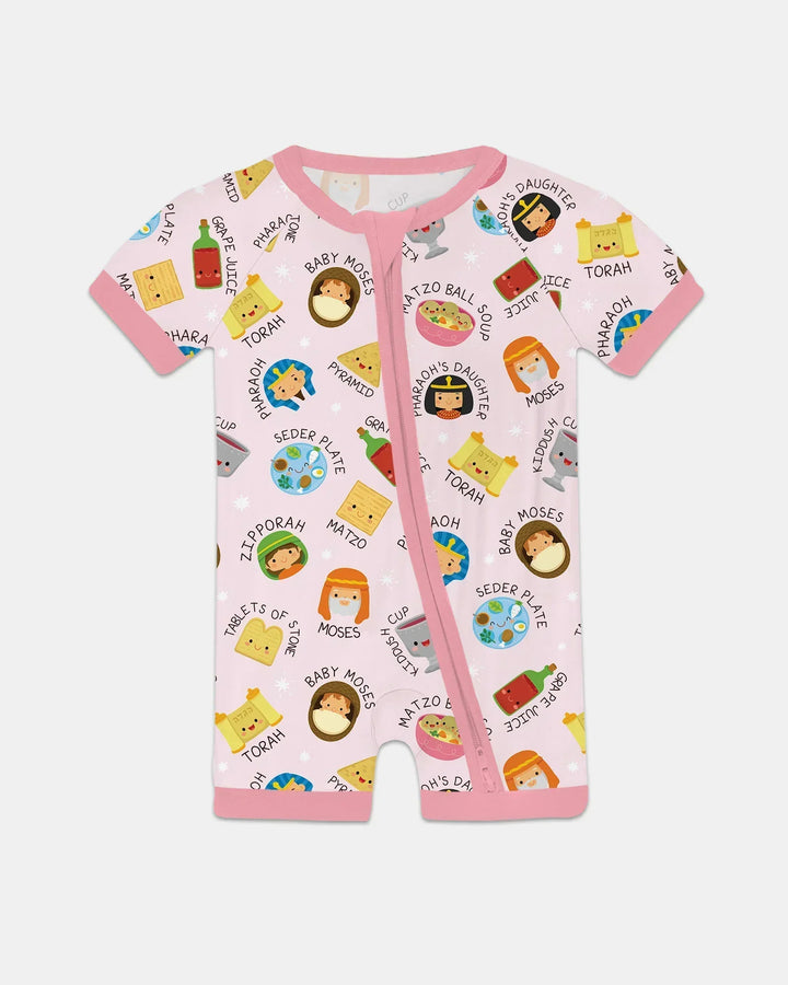 Cute Passover Characters Bamboo Shorty Zippy