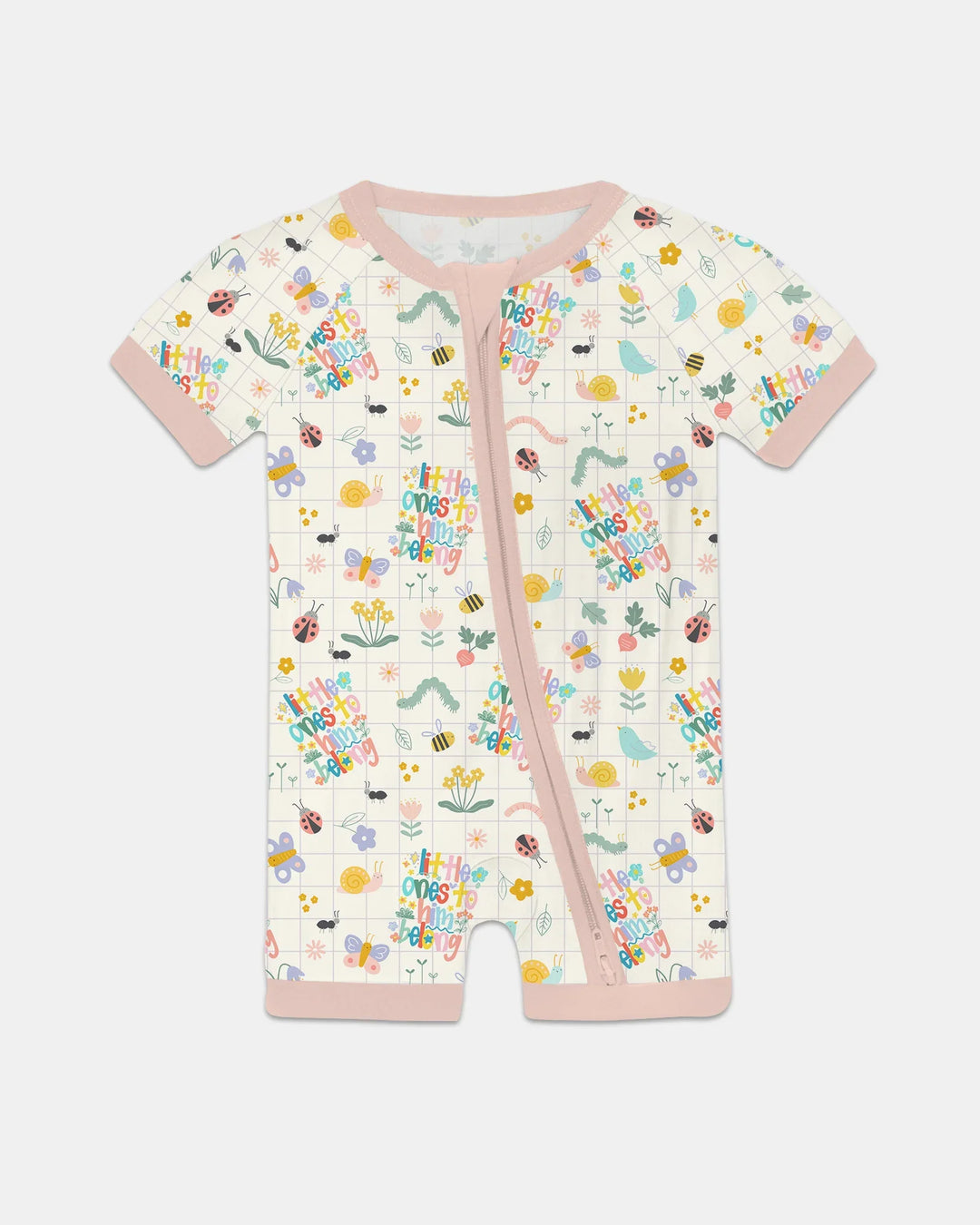 Little Ones To Him Belong Bamboo Shorty Zippy