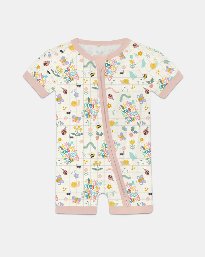 Little Ones To Him Belong Bamboo Shorty Zippy