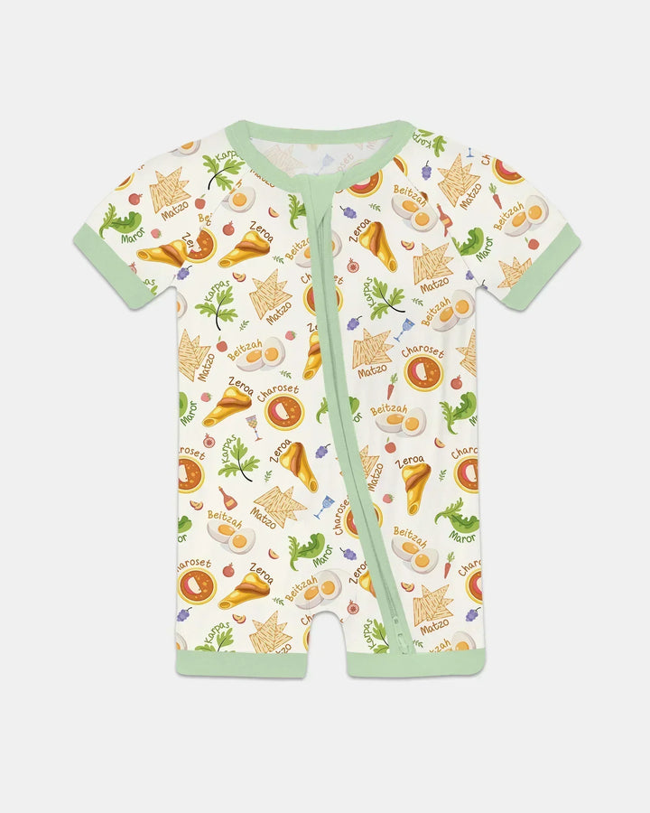 Happy Passover Family Matching Bamboo Shorty Zippy
