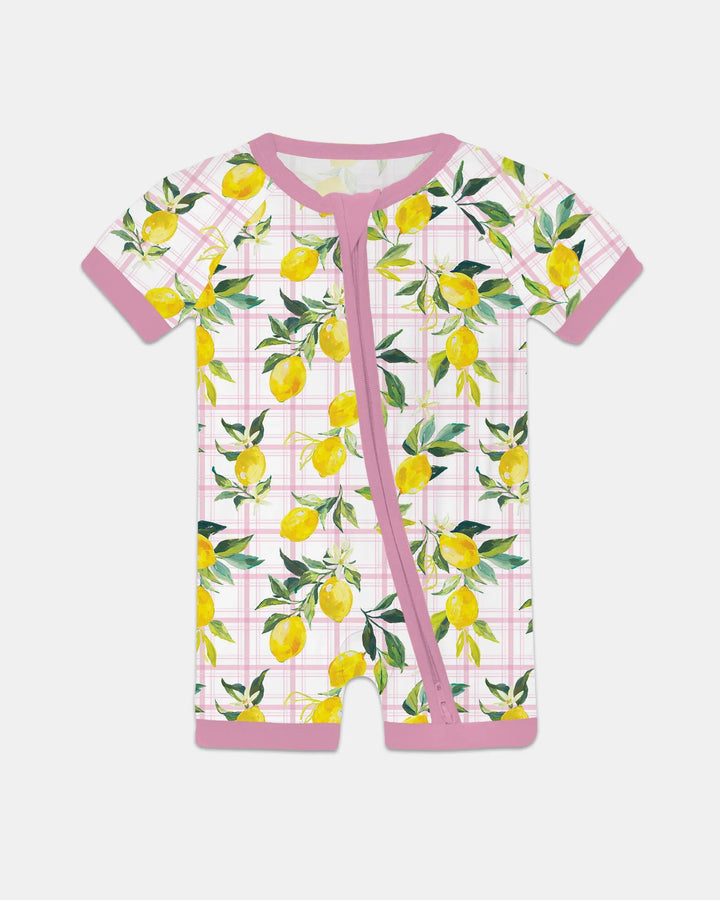 Mediterranean Lemons Family Matching Bamboo Shorty Zippy