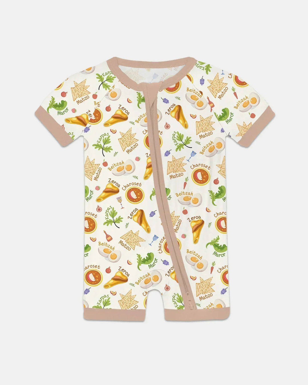 Happy Passover Family Matching Bamboo Shorty Zippy
