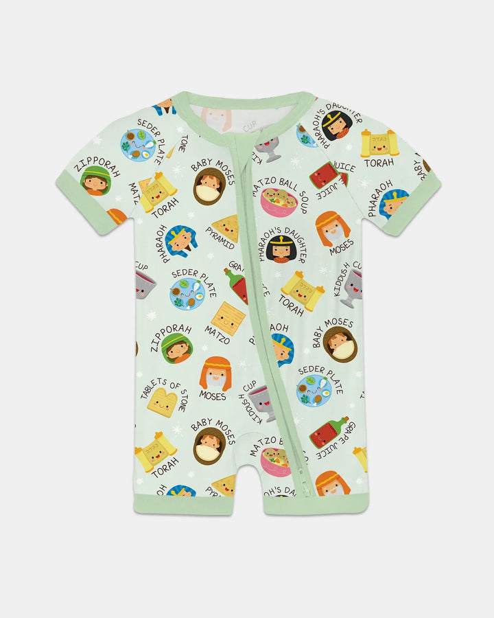Cute Passover Characters Bamboo Shorty Zippy