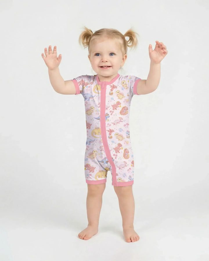 Dino Easter Bamboo Shorty Zippy