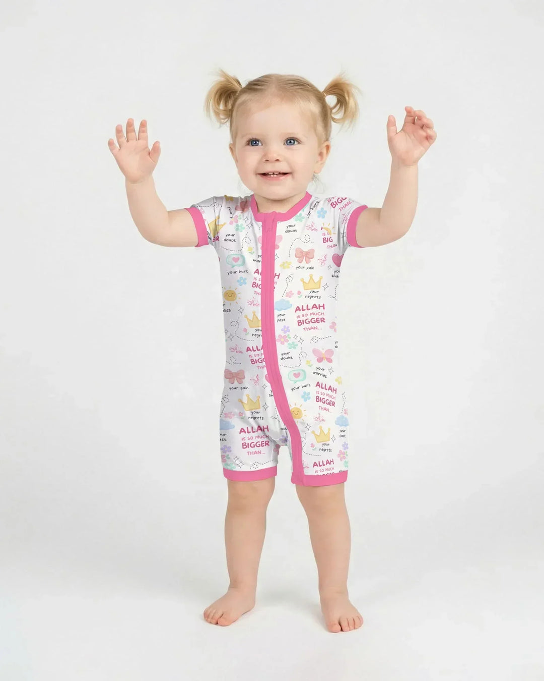 "Allah Is So Much Bigger Than..." Family Matching Bamboo Shorty Zippy
