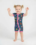 Deep Blue Wonders Bamboo Shorty Zippy