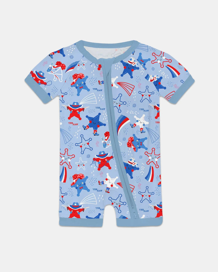 Howdy America Star Bamboo Shorty Zippy