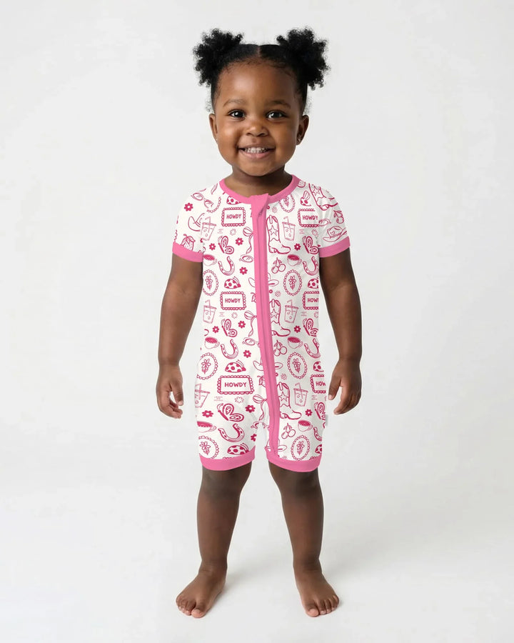 Doodle Wild West Cowgirl Bamboo Shorty Zippy