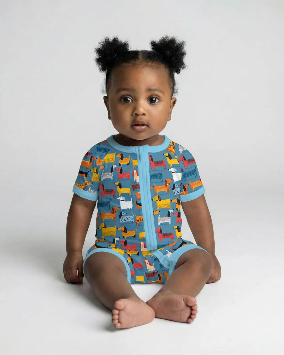 Whimsical Dachshund  Bamboo Shorty Zippy