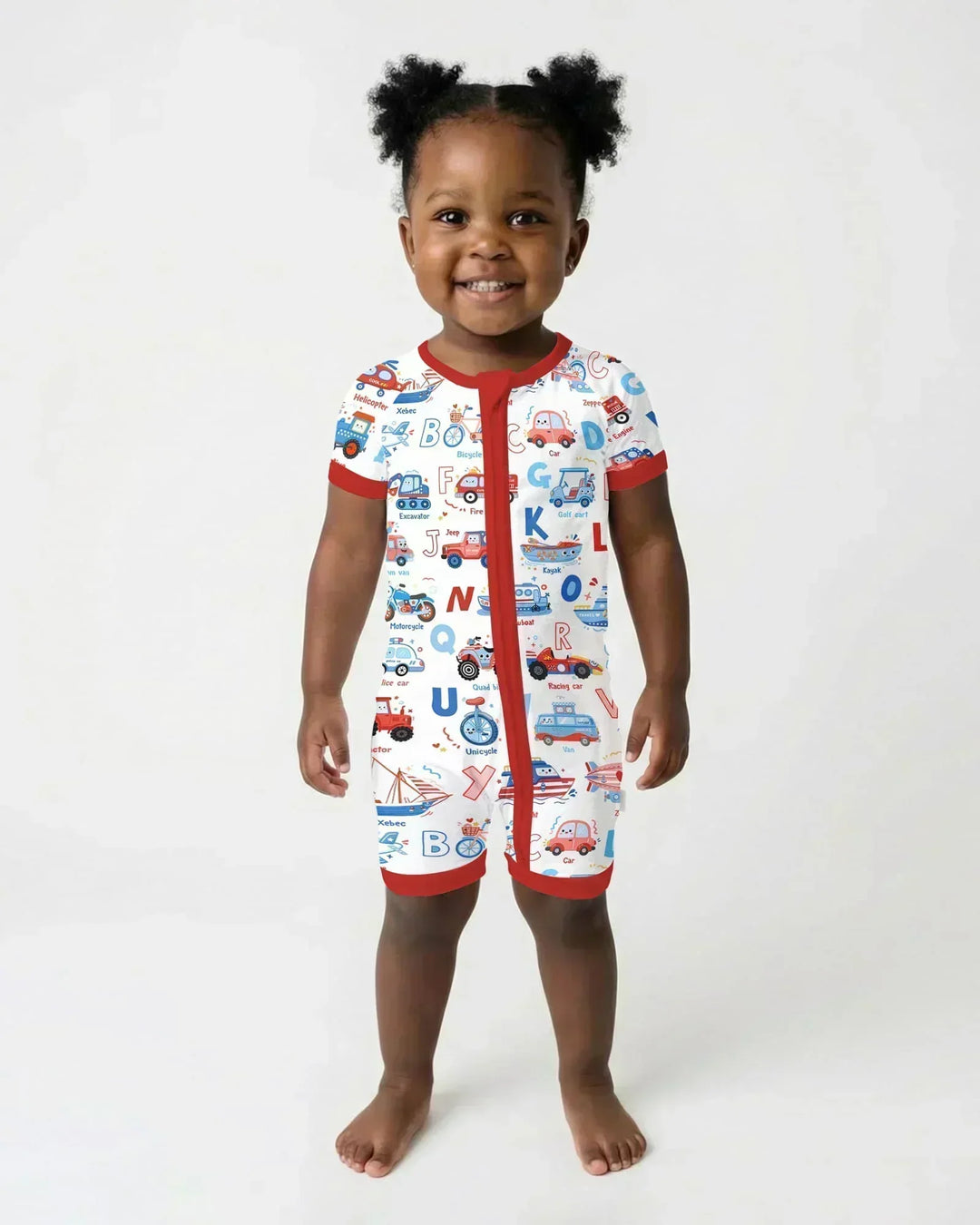 Patriotic Construction Bamboo Shorty Zippy