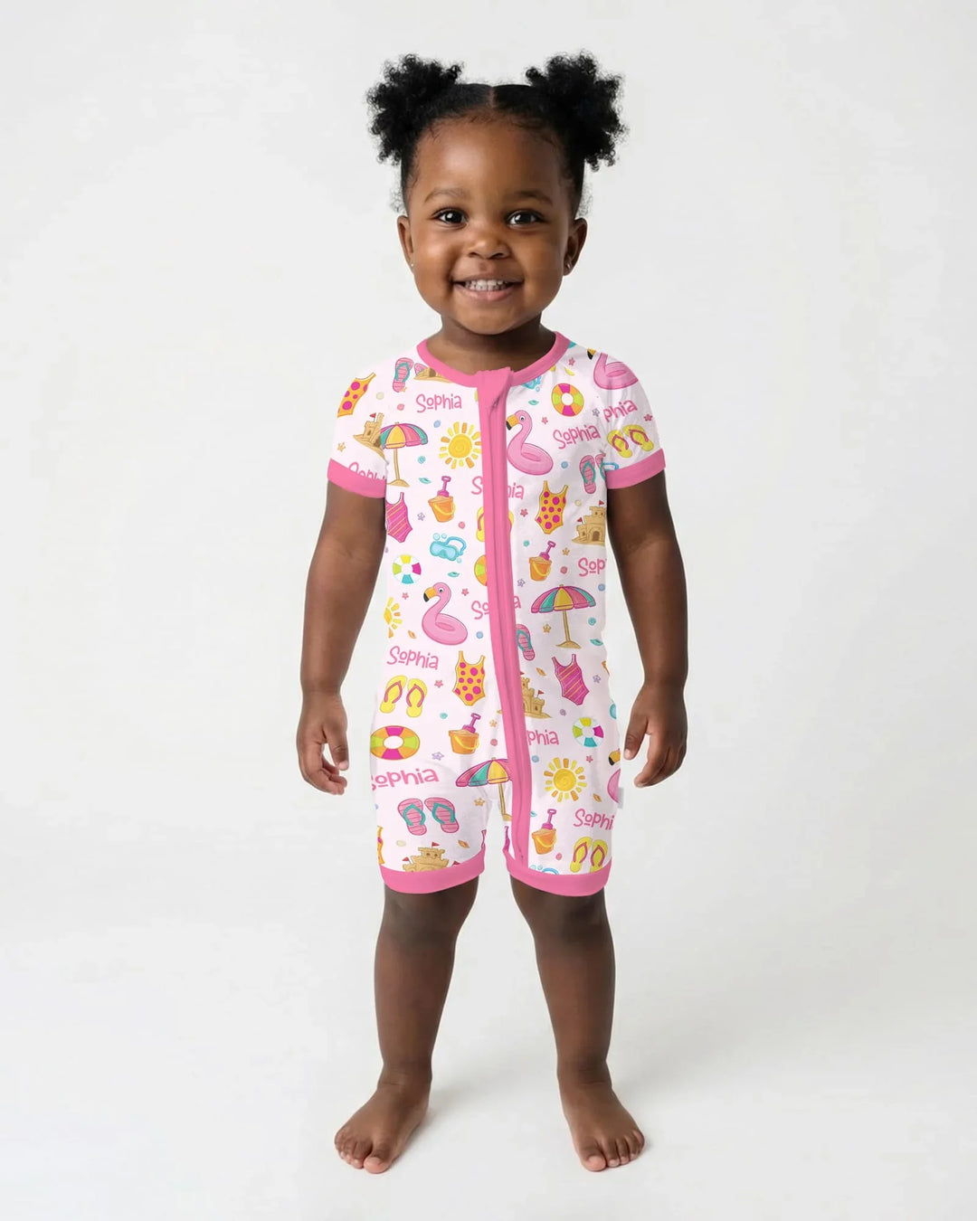 Custom Name Summer is Fun Bamboo Shorty Zippy