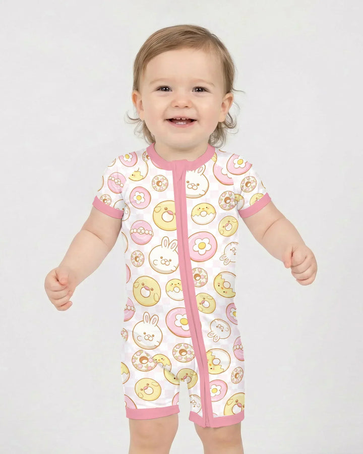 Easter Donuts Bamboo Shorty Zippy