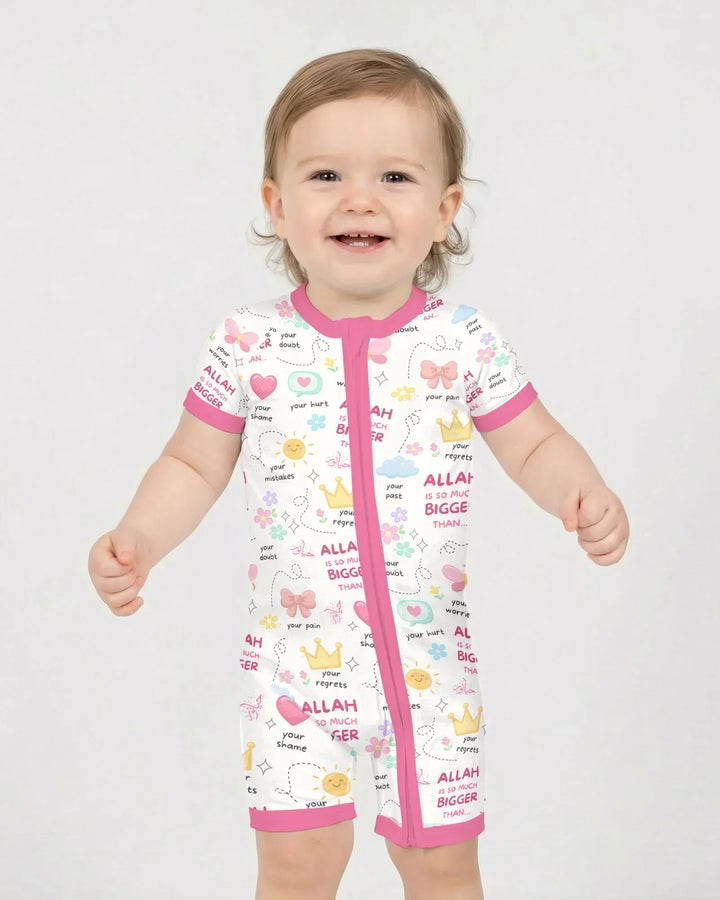 "Allah Is So Much Bigger Than..." Family Matching Bamboo Shorty Zippy