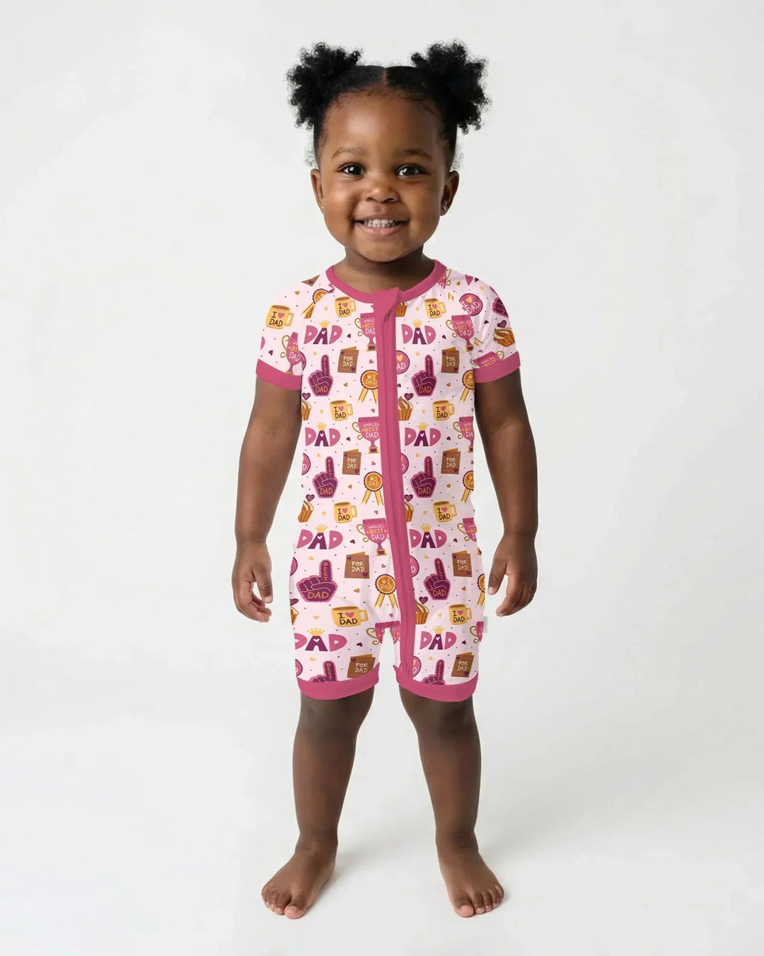 World's Best Dad Bamboo Shorty Zippy