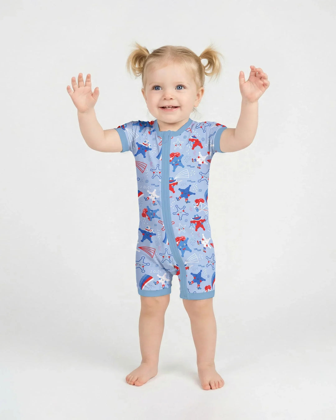 Howdy America Star Bamboo Shorty Zippy