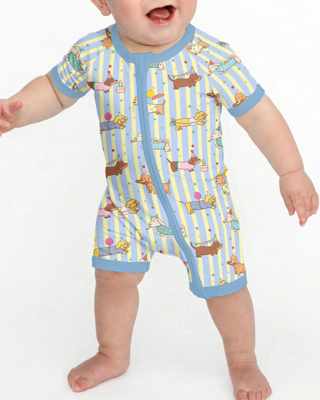 Custom Name Birthday Dachshund Bamboo Shorty Zippy