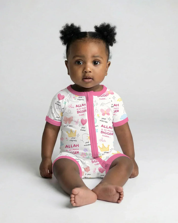"Allah Is So Much Bigger Than..." Family Matching Bamboo Shorty Zippy
