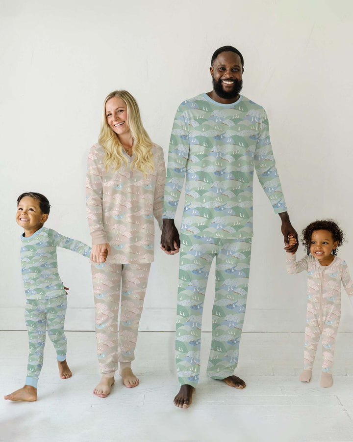 Wandering Geese Family Matching Bamboo Women Pajama Set