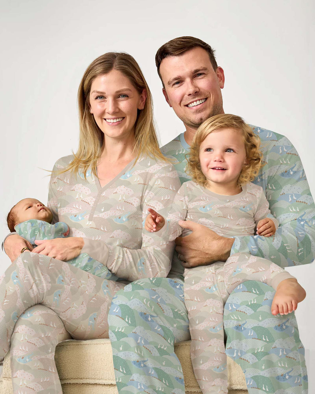 Wandering Geese Family Matching Bamboo Convertible Zippy