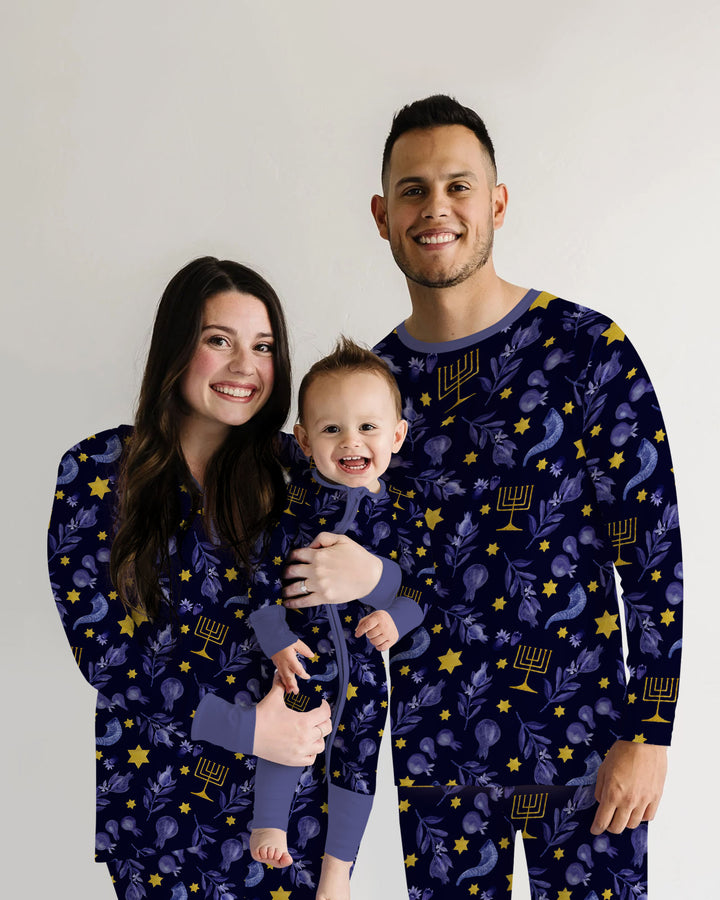 Rosh Hashanah Night Family Matching Bamboo Men's Pajama Set