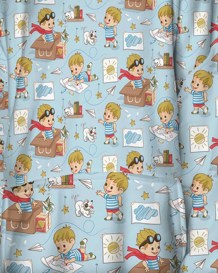Tiny Explorer Tales Bamboo Blanket Hoodie