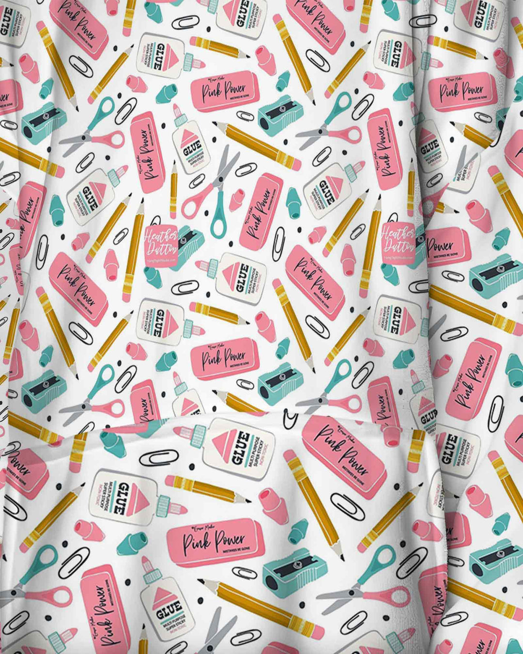 Pink Power School Supplies Bamboo Blanket Hoodie