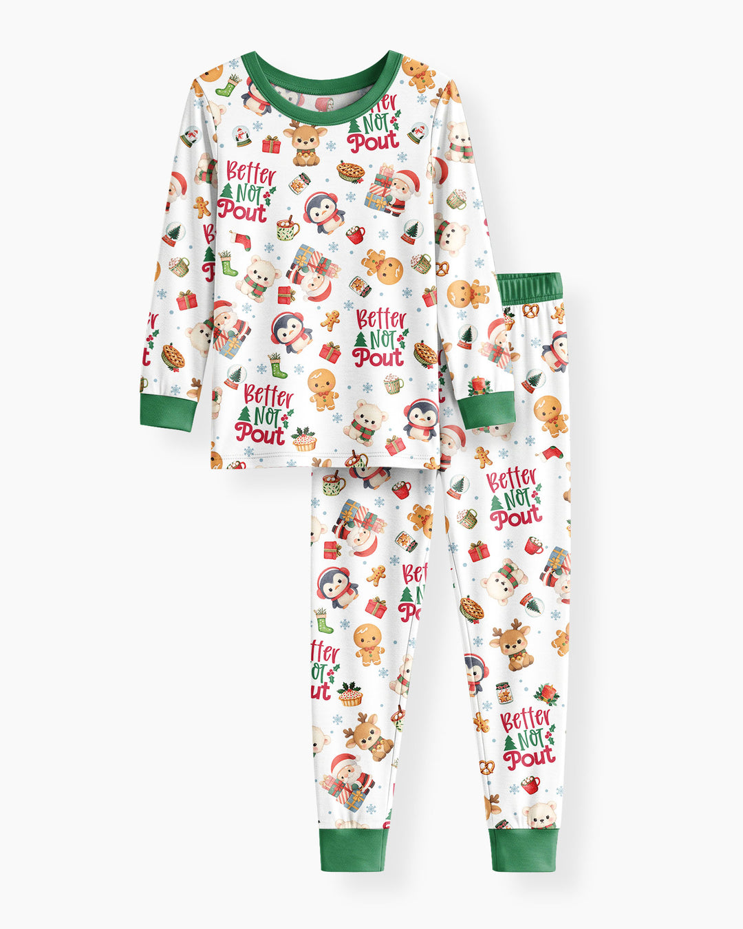 Better Not Pout Bamboo Two Piece Long Sleeve Pajama Set